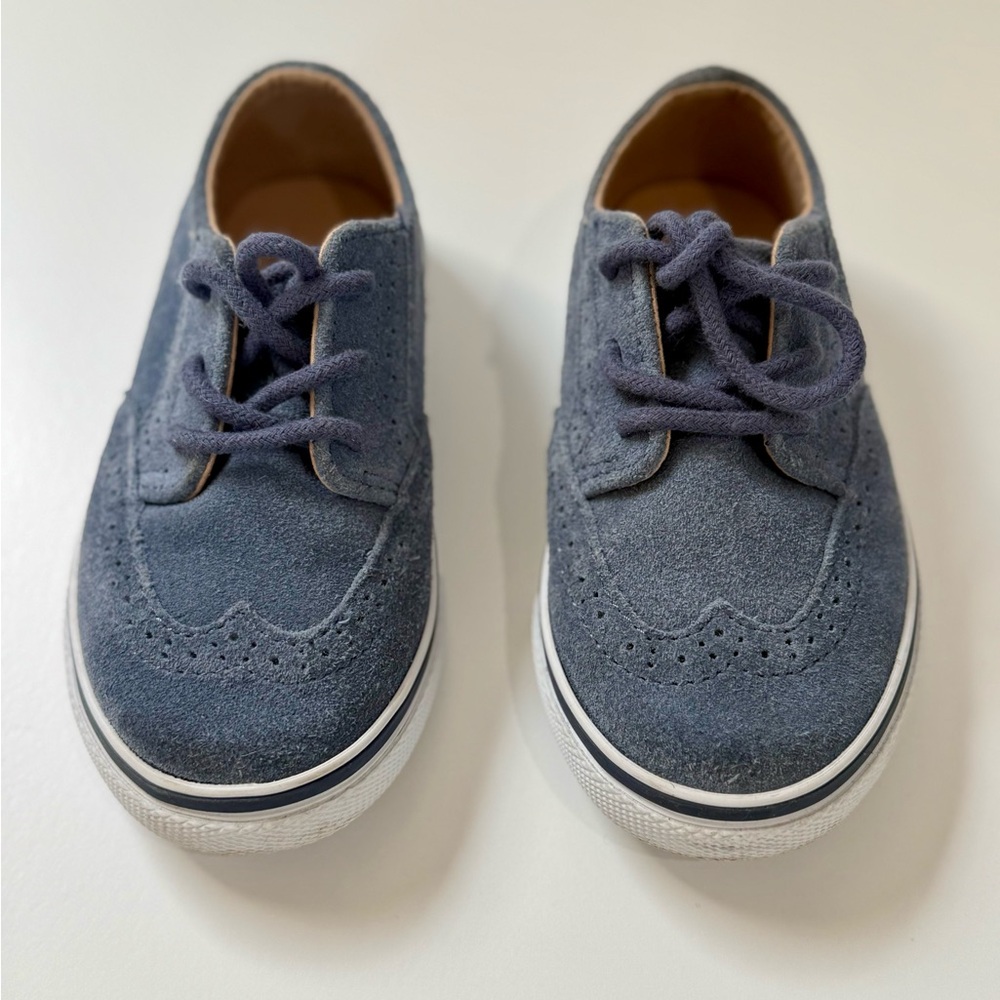 Janie and Jack Boys' Suede Wingtip Sneakers in Blue